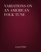 Variations on an American Folk Tune Orchestra sheet music cover